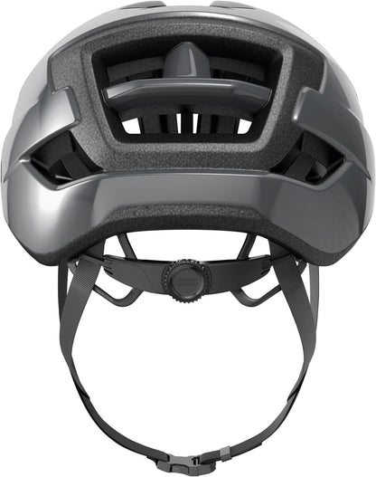 ABUS WingBack Racing Bicycle Helmet - Simple Helmet for Sporty Riding in Everyday Use S (51-55 cm) Grau (race grey)