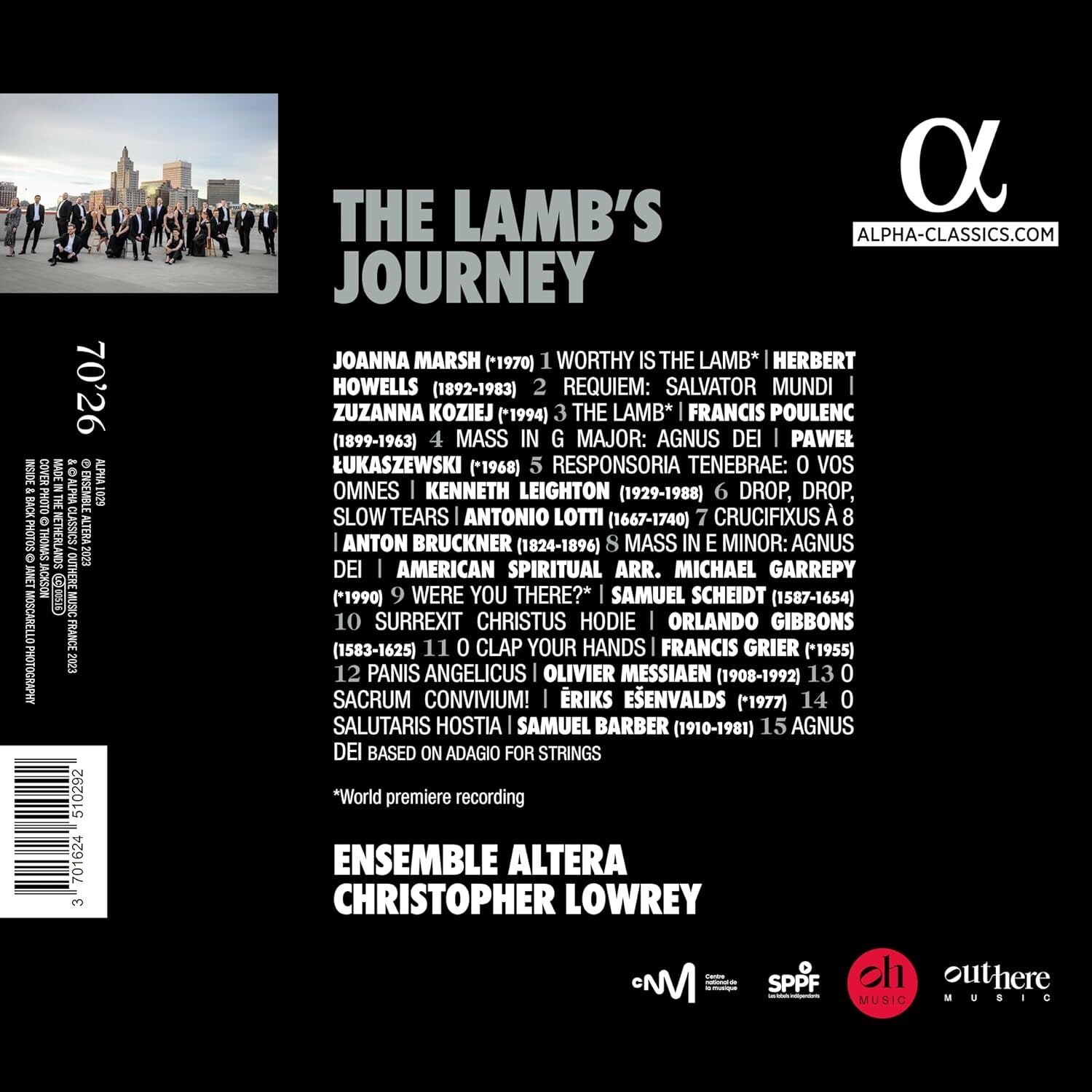 The Lamb's Journey: A Choral Narrative from Gibbons to Barber