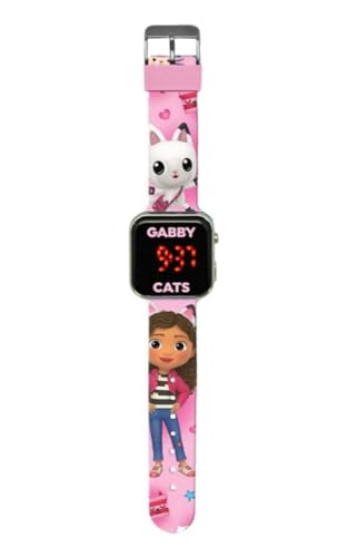 Accutime Gabby's Dollhouse Cats Kid's LED Digital Wrist Watch