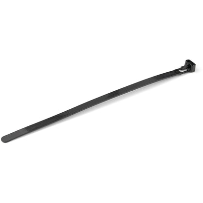 StarTech.com 8"(20cm) Reusable Cable Ties - 1/4"(7mm) wide, 1-7/8"(50mm) Bundle Dia. 50lb(22kg) Tensile Strength, Releasable Nylon Ties, Indoor/Outdoor, 94V-2/UL Listed, 100 Pack