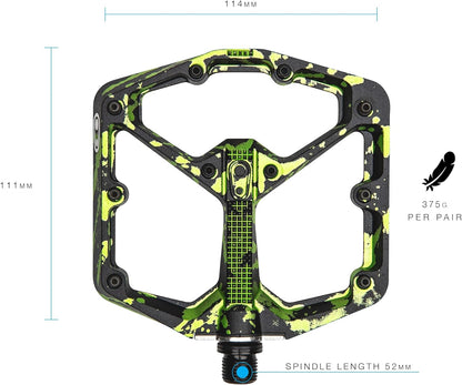 Crankbrothers Stamp 7 Platform Limited Edition Fahrrad Pedalen Large gr: 43-49 Black/Lime