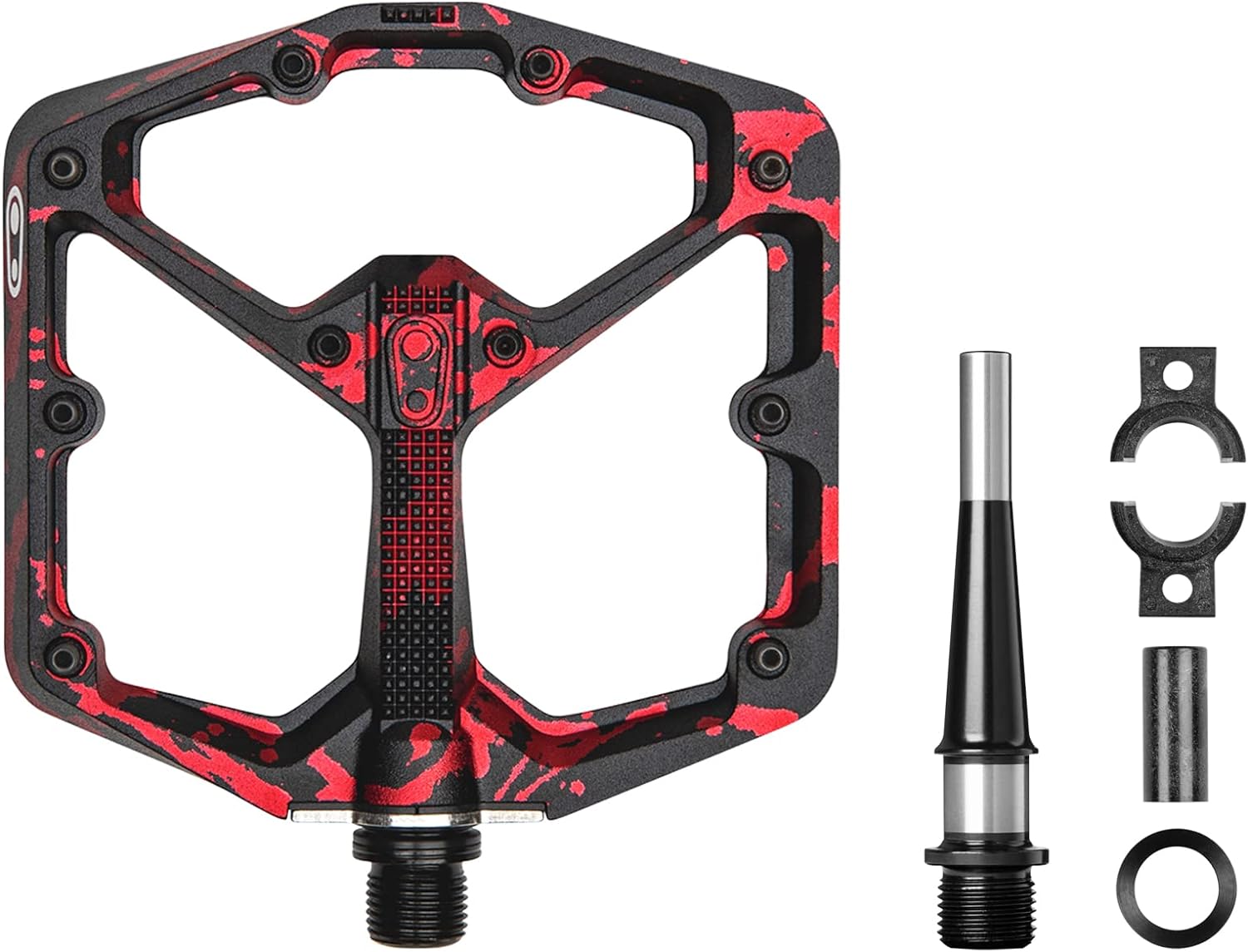 Crankbrothers Stamp 7 Platform Limited Edition Bicycle Pedals Large Size 43-49 Black / Red