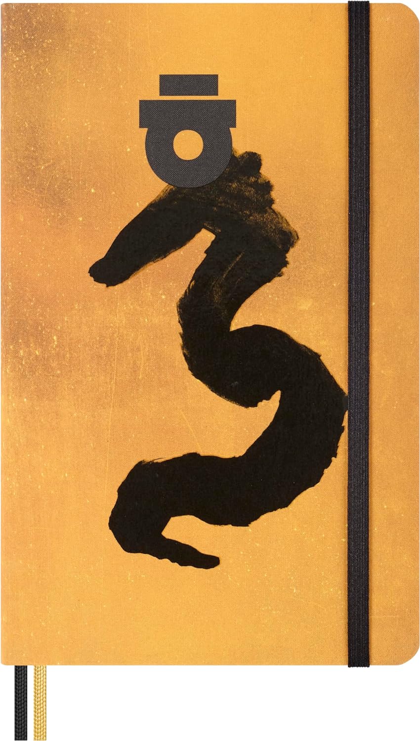 Moleskine Limited Edition Year of the Dragon Notebook by Ahn Sang-Soo, with Gift Box, Hard Cover, Ruled, Large (5" x 8.25"), Gold, 176 pages