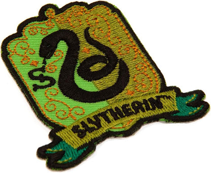 Harry Potter Slytherin Iron On Patch (One Size) (Green/Black