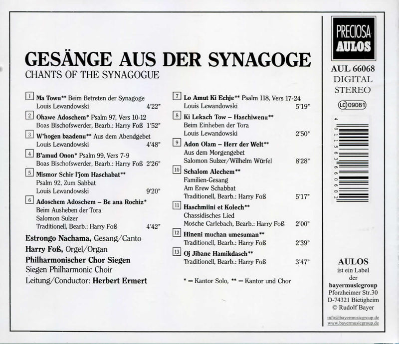 Gesänge aus der Synagoge