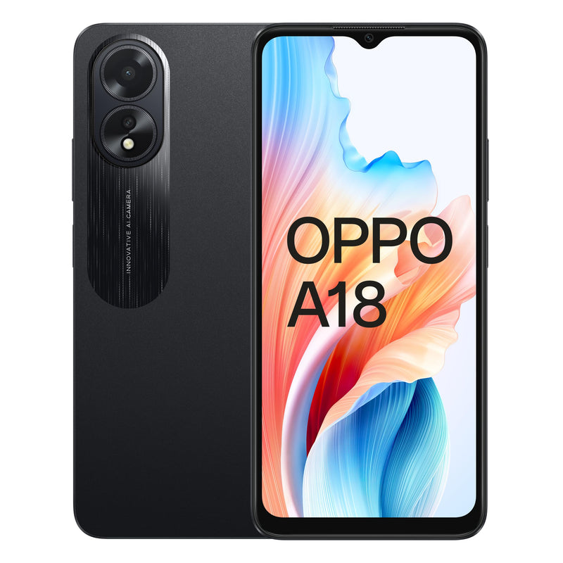 OPPO A18 6.56" HD+ 4GB(+4) 128GB Glowing Black