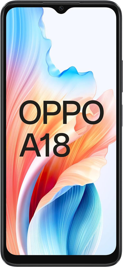 OPPO A18 6.56" HD+ 4GB(+4) 128GB Glowing Black