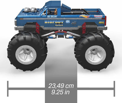 MEGA Hot Wheels Collectible Monster Truck Building Toy for Adults 1:18 Scale Bigfoot with Deluxe Features, for Fans and Collectors, HHD20