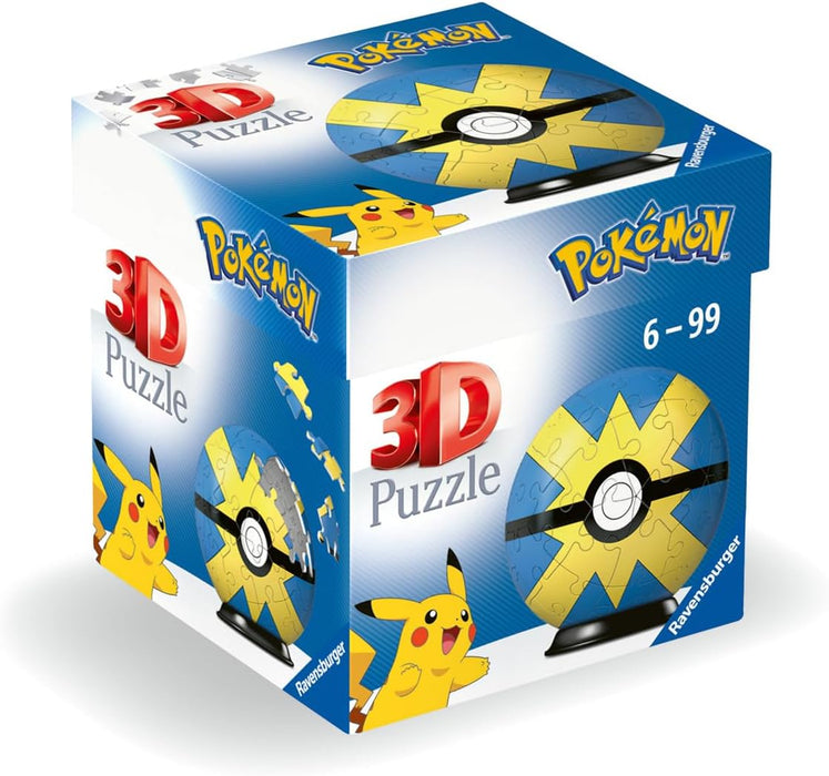 Ravensburger Pokemon Pokeball Quick Ball 3D Jigsaw Puzzle for Adults and Kids Age 6 Years Up - 54 Pieces - No Glue Required