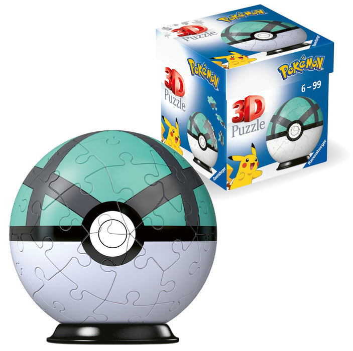 Ravensburger Pokemon Pokeball Net Ball 3D Jigsaw Puzzle for Adults and Kids Age 6 Years Up - 54 Pieces - No Glue Required