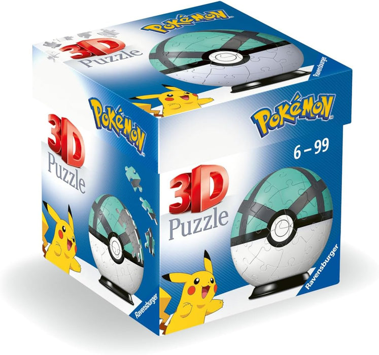 Ravensburger Pokemon Pokeball Net Ball 3D Jigsaw Puzzle for Adults and Kids Age 6 Years Up - 54 Pieces - No Glue Required