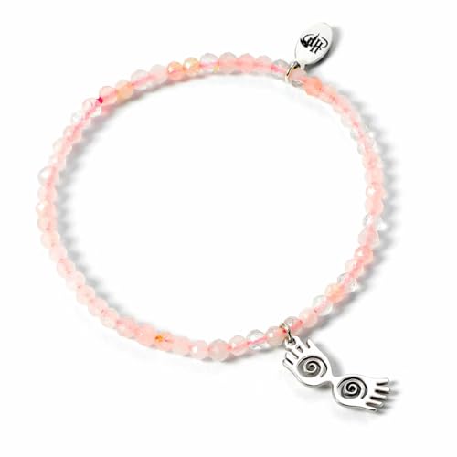 HARRY POTTER Crystal Bracelet with Sterling Silver Luna Glasses Charm