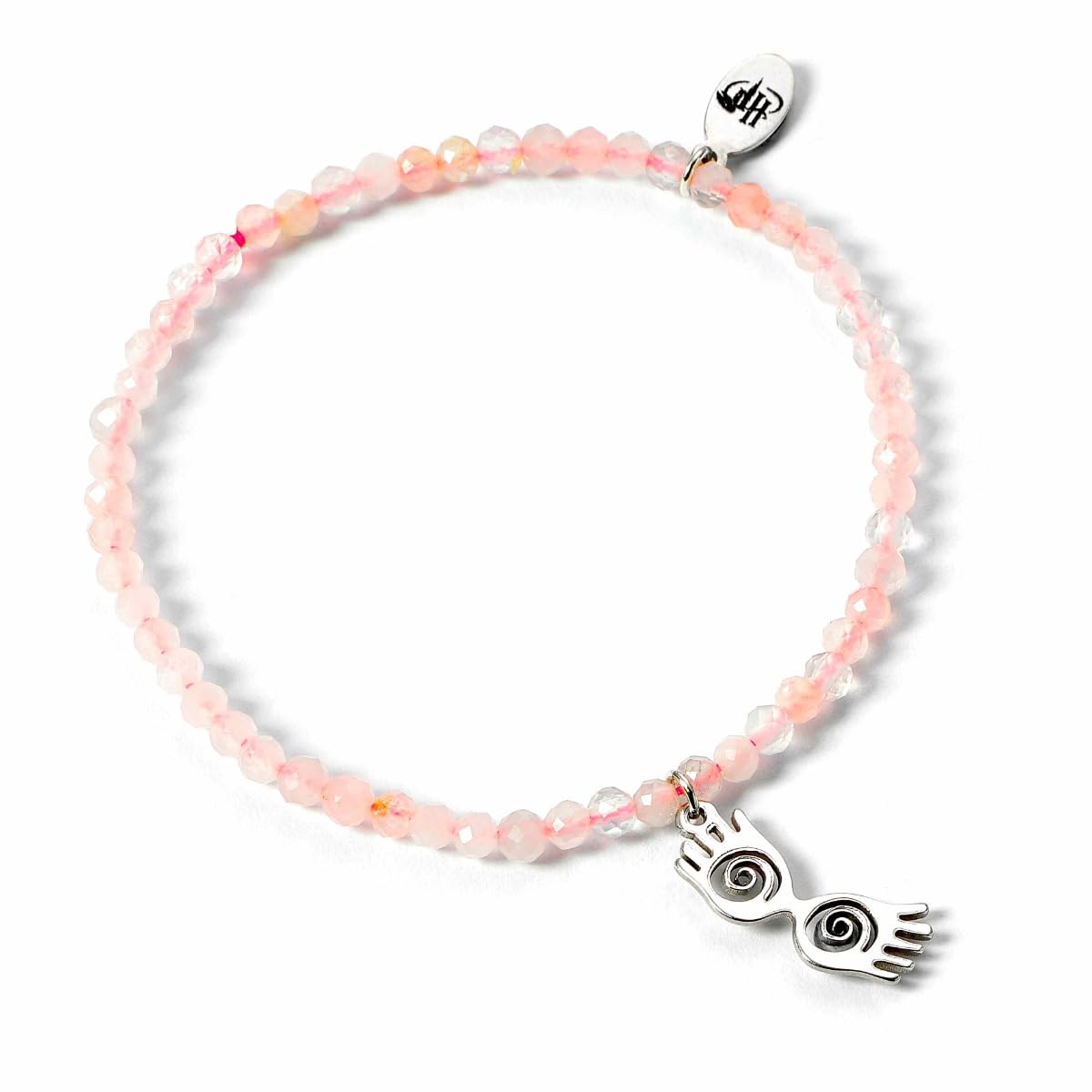 HARRY POTTER Crystal Bracelet with Sterling Silver Luna Glasses Charm