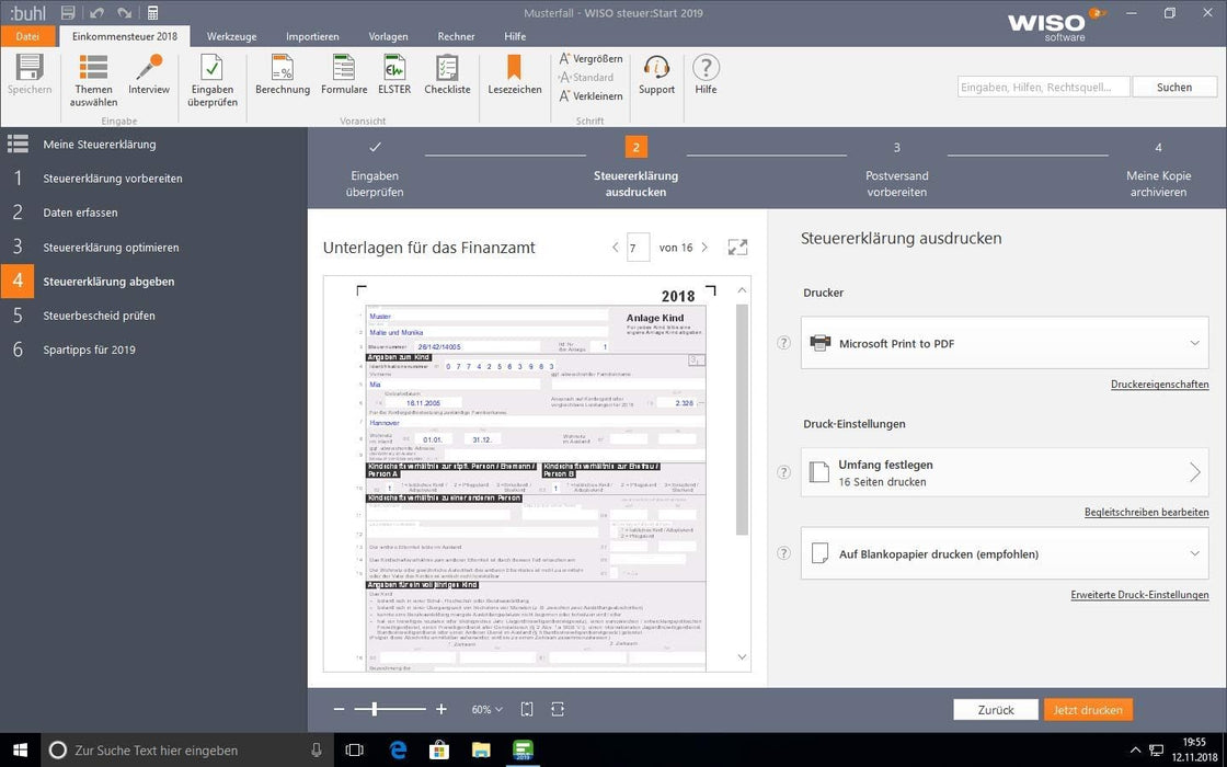 WISO steuer:Start 2019 (für Steuerjahr 2018)