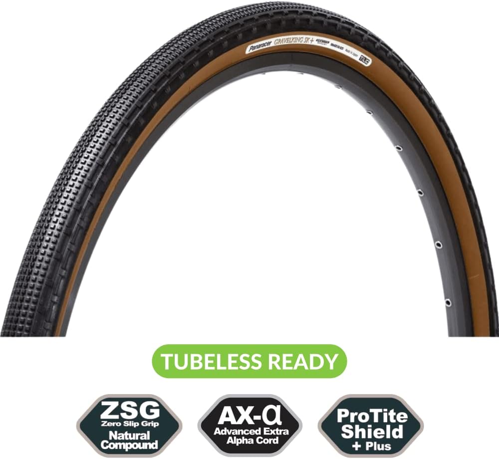 Panaracer GravelKing SK+ TLC Folding Tyre 700 x 50c Black/Brown