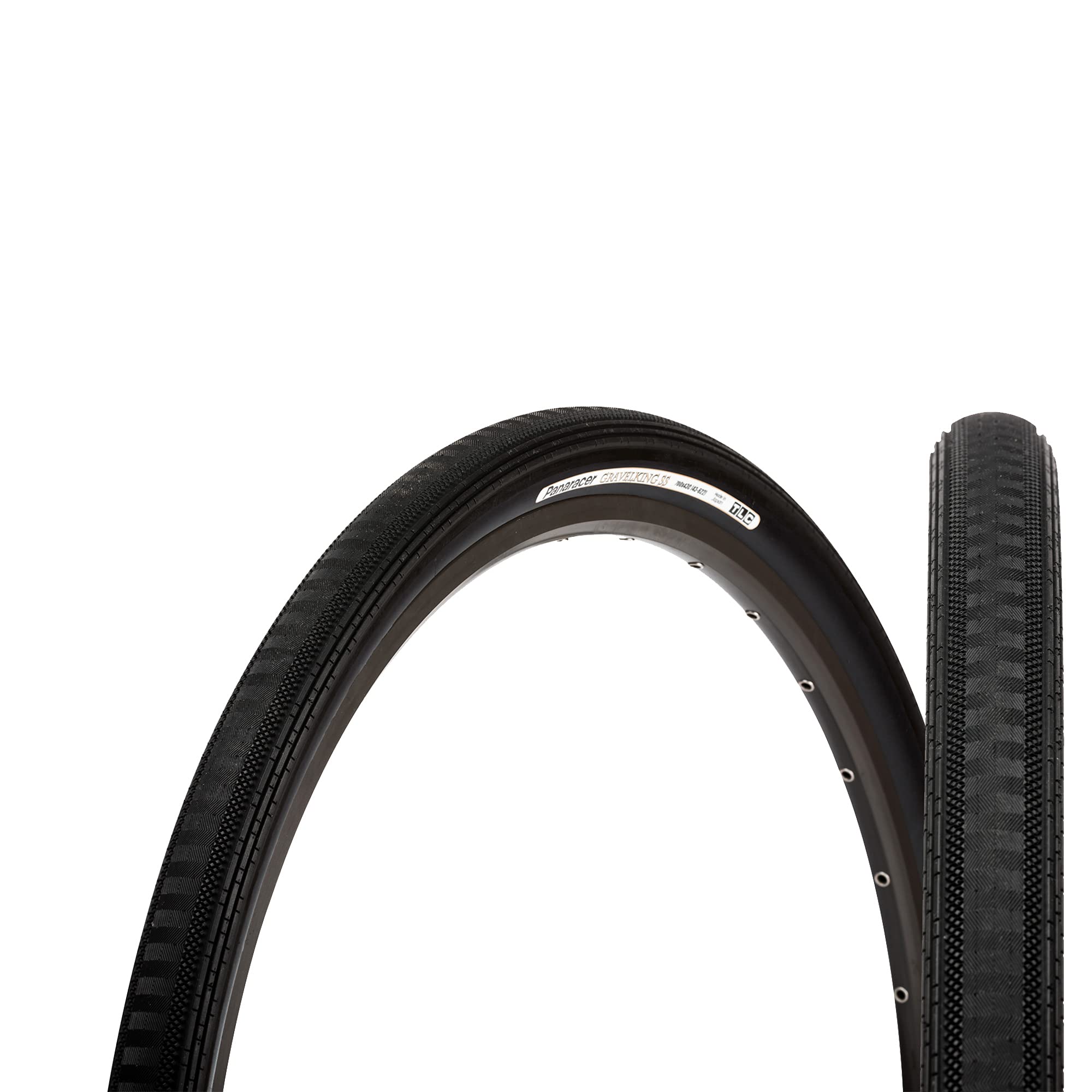 Panaracer GravelKing Semi Slick TLC Folding Tyre 700 x 43c Black / Black