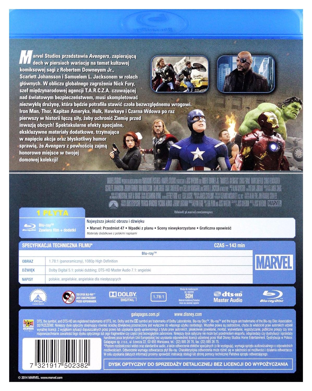 Marvel's The Avengers   (IMPORT) (Keine deutsche Version)