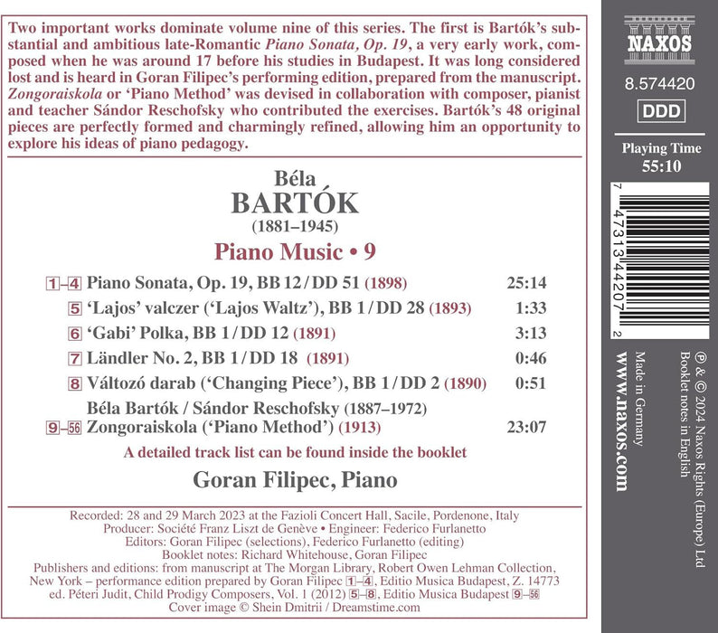 Bartók: Piano Sonata, Op. 19/Bartók/Reschofsky: Zongoraiskola