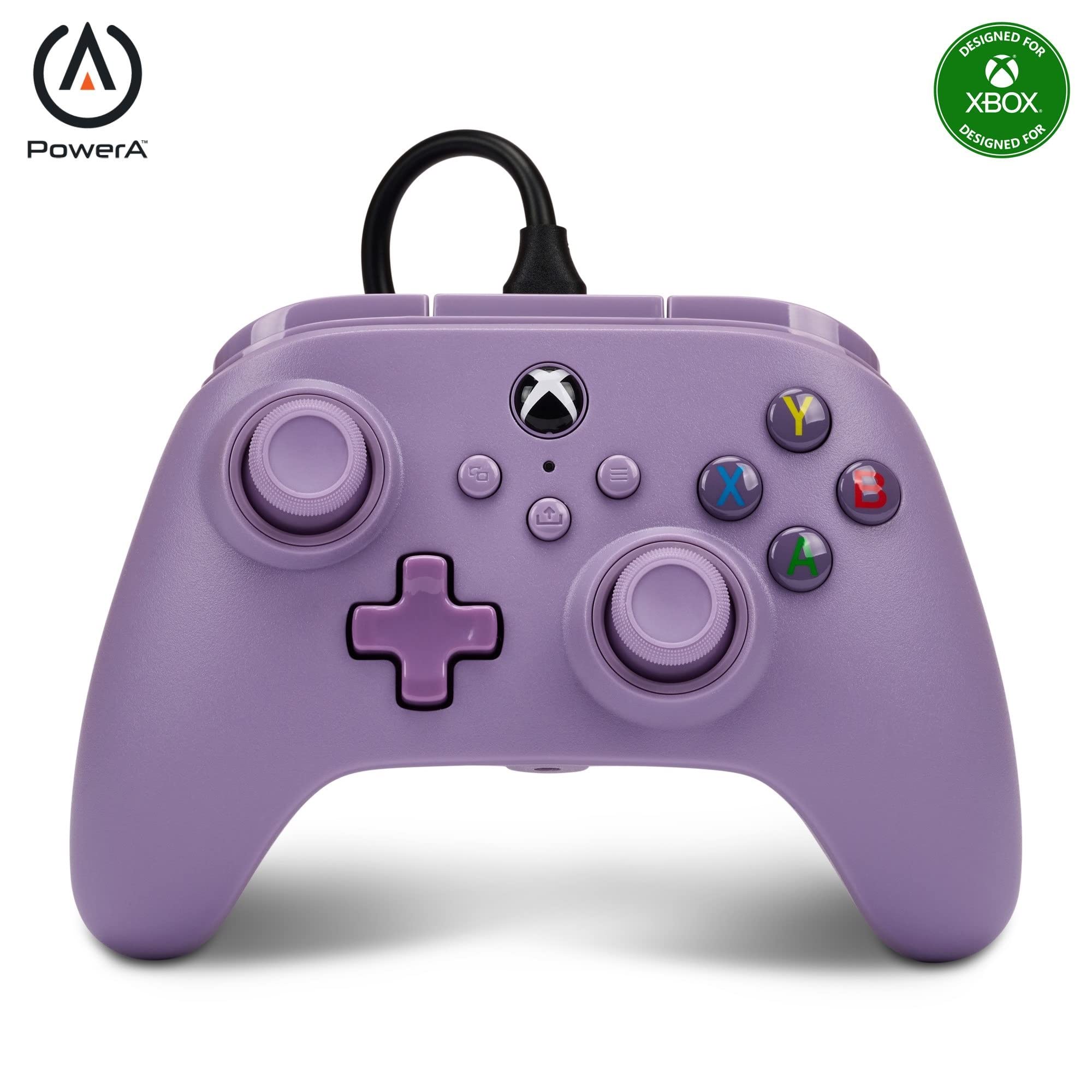 PowerA Nano Enhanced Wired Controller for Xbox Series X|S, Wired Video Game Controller, Gamepad for Xbox X and S, Officially Licenced by Xbox, 2 Years Manufacturer Warranty- Lilac