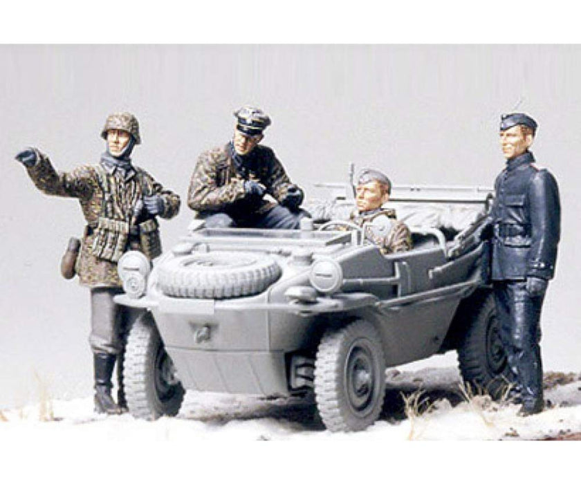 Tamiya 300035253 – 1:35 WWII Figurine Set, Swimmwagen Amphibious Car (4