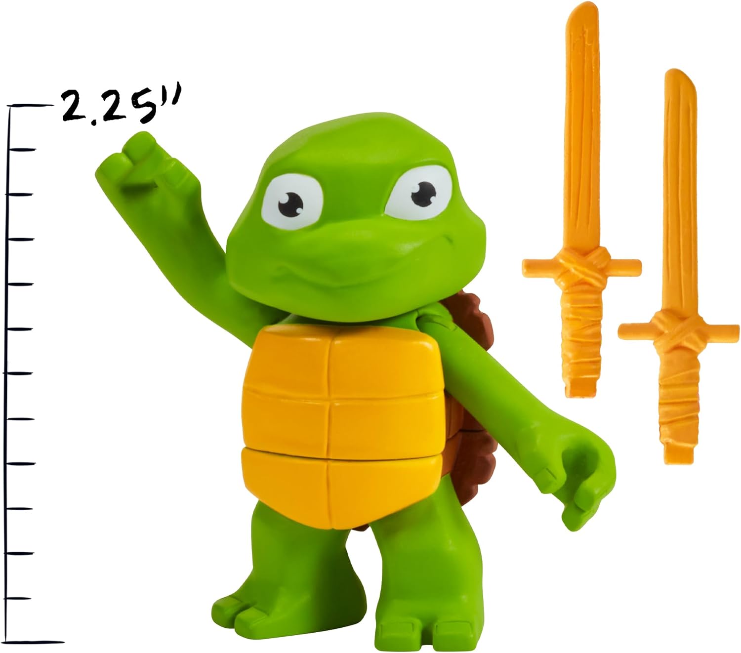 Teenage Mutant Ninja Turtles 83290 Turtle Tots Action Figure 2-Pack Featuring Leonardo and Donatello. Ideal Present for Boys 4 to 7 Years and TMNT Fans