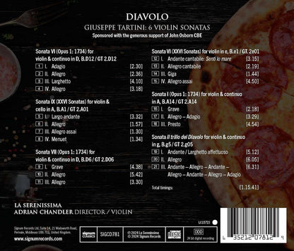 Giuseppe Tartini: Diavolo: 6 Violin Sonatas