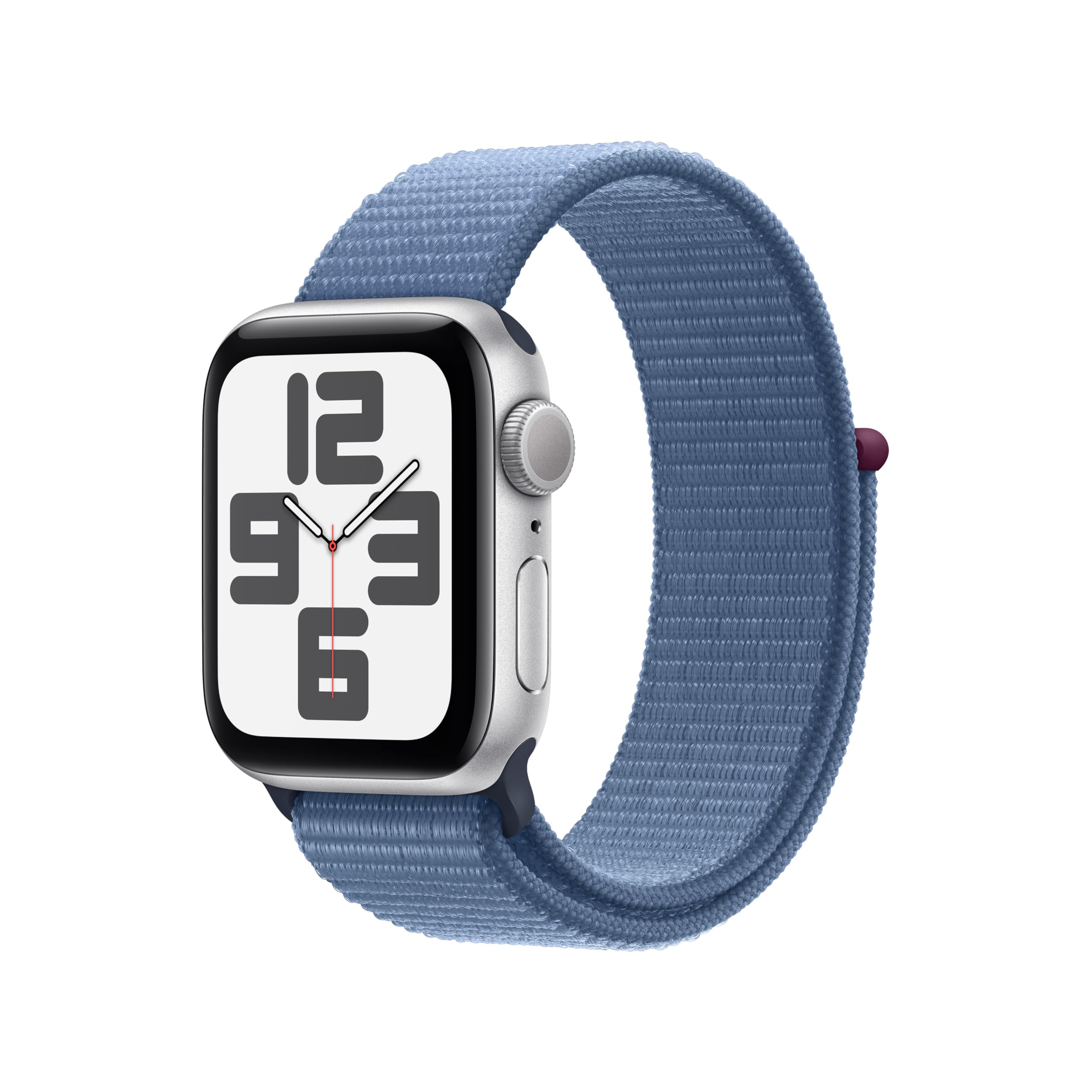 Apple Watch Se (Gps) - 2Nd Generation - 40 Mm - Silver Aluminium - Smart Watch With Sport Loop - Textile - Winter Blue -