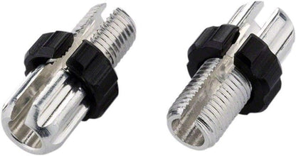 Jagwire, 10mm Adjusting Barrel, Alloy, Silver/Black, Slotted, Bag/10