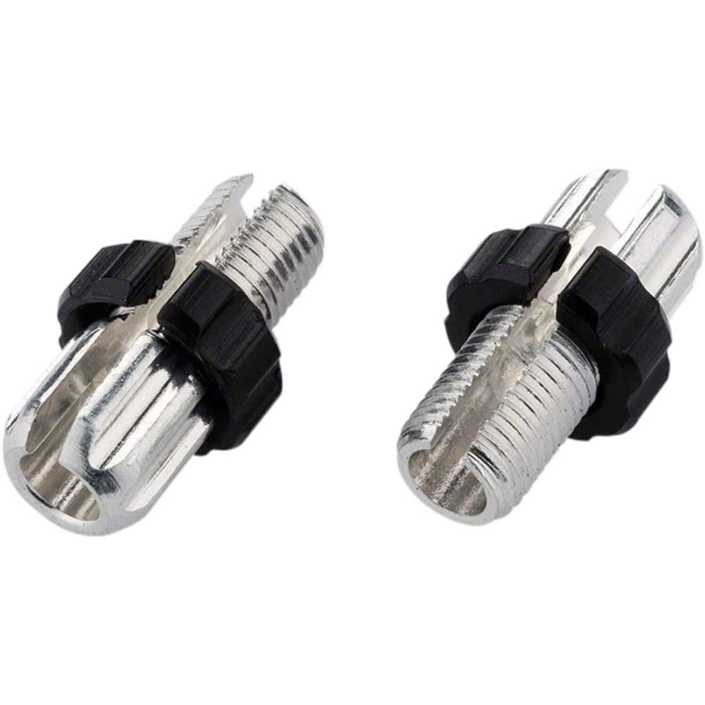 Jagwire, 10mm Adjusting Barrel, Alloy, Silver/Black, Slotted, Bag/10