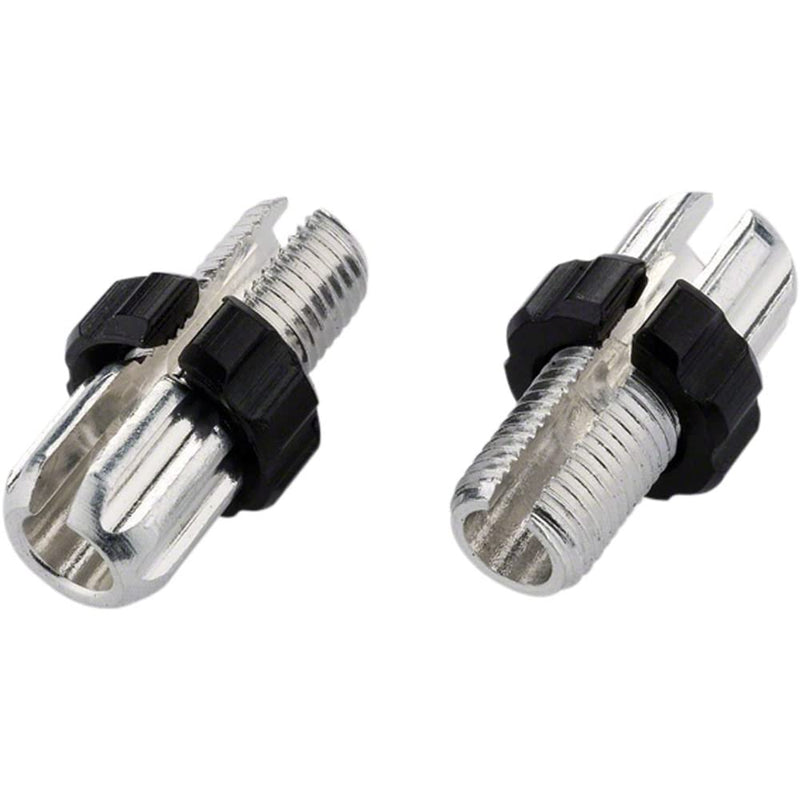 Jagwire, 10mm Adjusting Barrel, Alloy, Silver/Black, Slotted, Bag/10