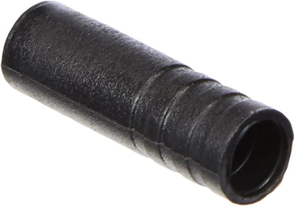 Jagwire Ferrule, Open 100 Pieces Black Plastic 4/4 sleeves