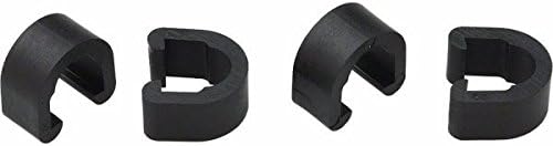 Jagwire, C-Clip per Il Fissaggio del Tubo del Freno della Bicicletta, 50 pz. WS, Nero (Schwarz - Schwarz