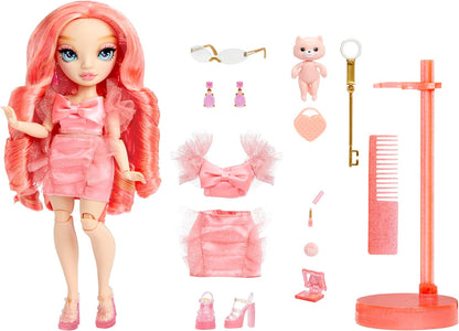 Rainbow High Fashion Doll - Pinkly Paige - Pink Fashion Doll in Fashionable Outfit - With Glasses & 10+ Colourful Play Accessories - Great for Kids 4-12 Years Old and Collectors Modern