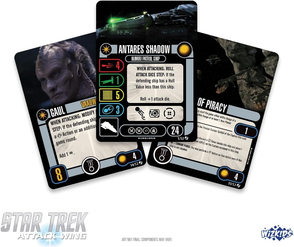 WizKids Star Trek Attack Wing: Independent Faction Pack - Adversaries of The Delta Quadrant | Star Trek Miniatures Game | Star Trek Ships
