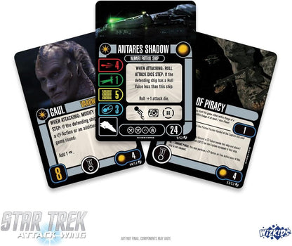 WizKids Star Trek Attack Wing: Independent Faction Pack - Adversaries of The Delta Quadrant | Star Trek Miniatures Game | Star Trek Ships