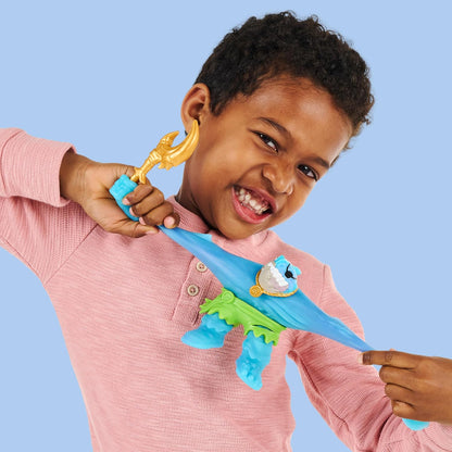Heroes of Goo Jit Zu Cursed Goo Sea. Super Oozy, Goo Filled Toy Thrash Action Figure Hero Pack. With Colour Changing Face That Reveals His Curse.
