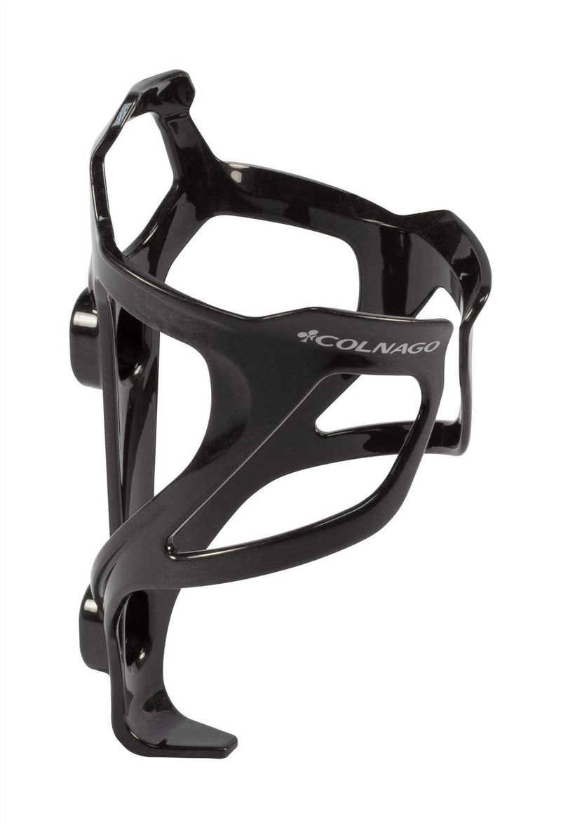 Colnago: BC02 Carbon Bottle Cage - Gloss Black, Silver Logo - Gloss Black - Silver