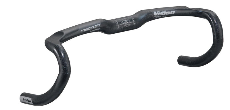 Vision Unisex's Metron 4D Di2 Compact V16 Drop Bar, Black/Grey, 44 cm