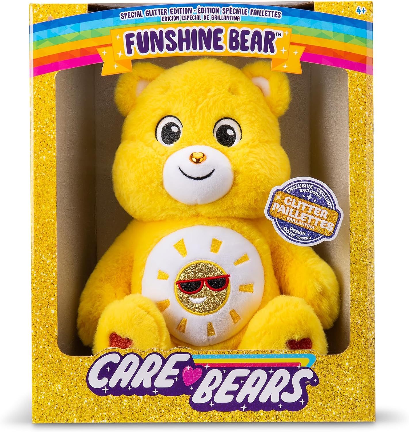 Care Bears 35Cm Glitter Belly - Funshine Bear