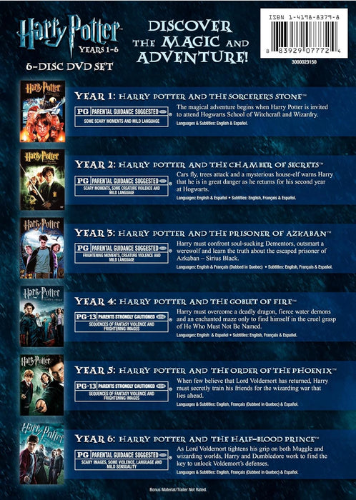 Harry Potter Years 1-6