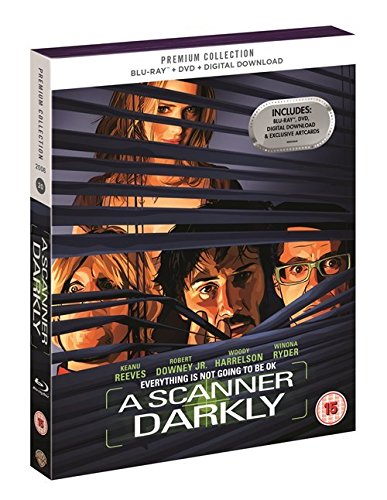 A Scanner Darkly -UK Premium Collection Blu-Ray + DVD + Digital HD + Ltd Ed Art Cards Region Free