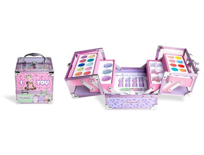MARTINELIA My Best Friends Big Makeup Case make-upset voor kinderen met spiegel, oogschaduw en lipgloss, ideaal cadeau voor de verjaardag van meisjes, meerkleurig, 17,5/17/18 cm, Meerkleurig.,