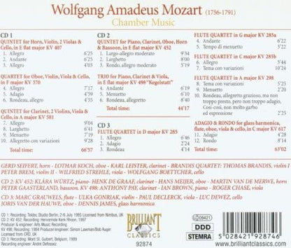 Mozart - Mozart, Chamber Music; Brandis Quar