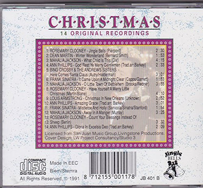 Rosemary Clooney, Dean Martin, Mahalia Jackson, Ann Phillips, Bing Crosby & The Andrews Sisters..