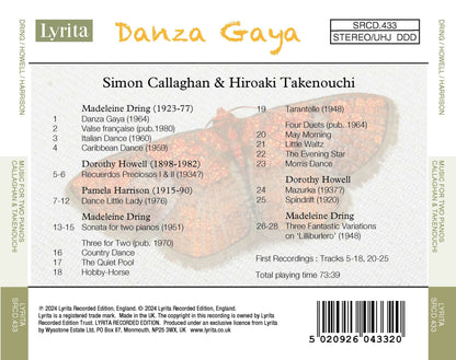 Danza Gaya: Music for Two Pianos