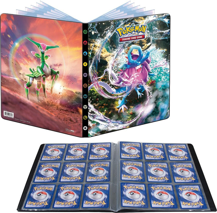 Ultra Pro - Asmodee - Pokémon Scarlet and Purple - Temporal Forces (EV05): Card Holder - Capacity: 252 Cards - Board Games - Trading Card Accessories