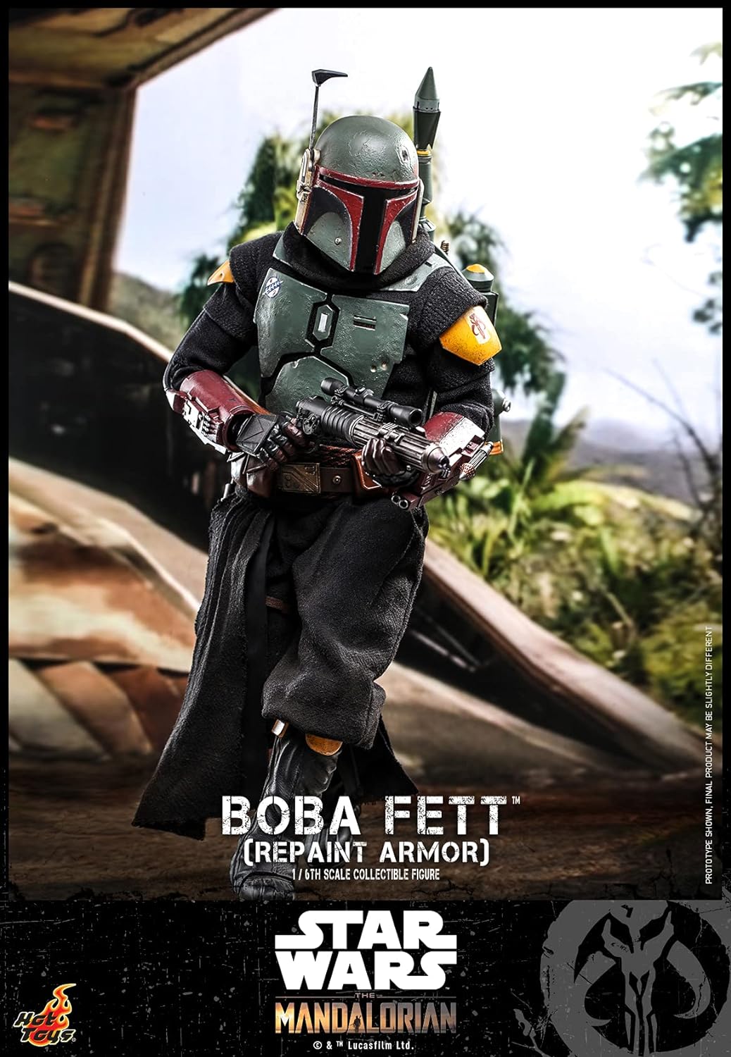 Hot Toys 1:6 Boba Fett Repaint Armour - The Mandalorian, Green