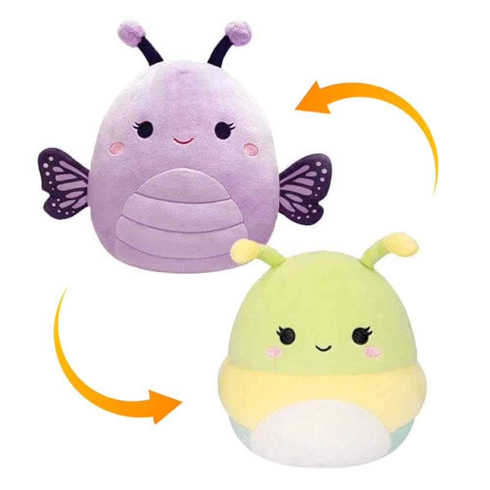 Squishmallows 5 inch Flip-A-Mallows Kellytoy Pluch (Rutabaga & Bibiana