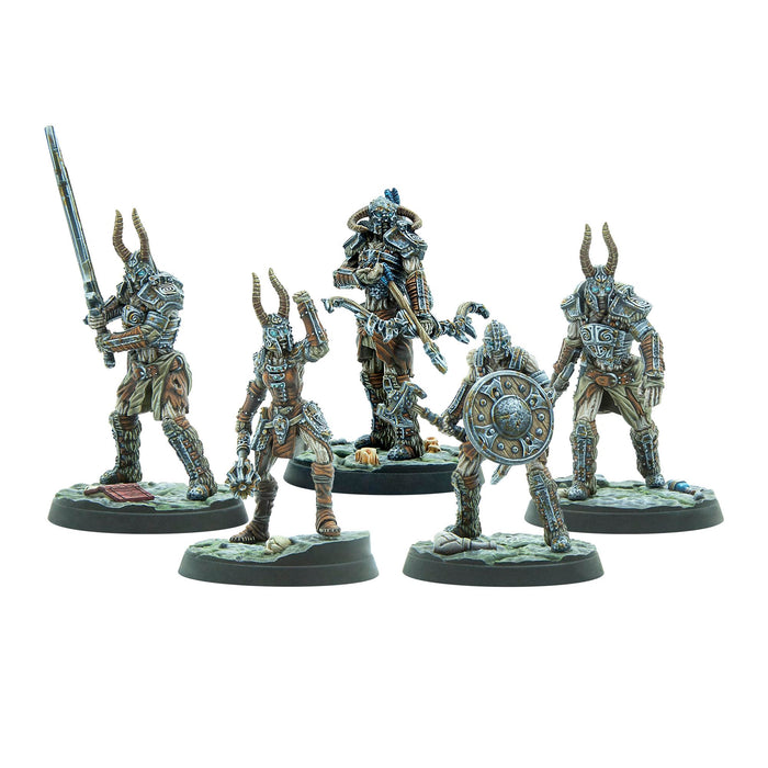 Modiphius Entertainment: The Elder Scrolls: Call to Arms: Draugr Lords - 5 Figures, 32mm Unpainted Resin RPG Miniatures, Scenic Bases, Chapter 4