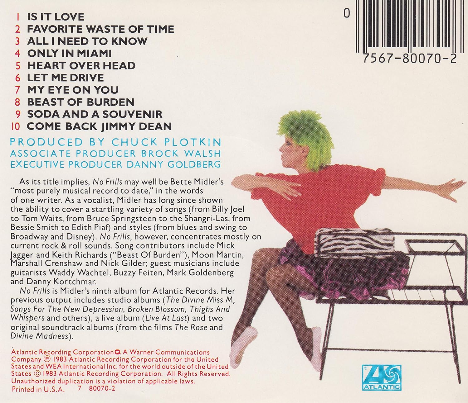 Bette Midler - No Frills